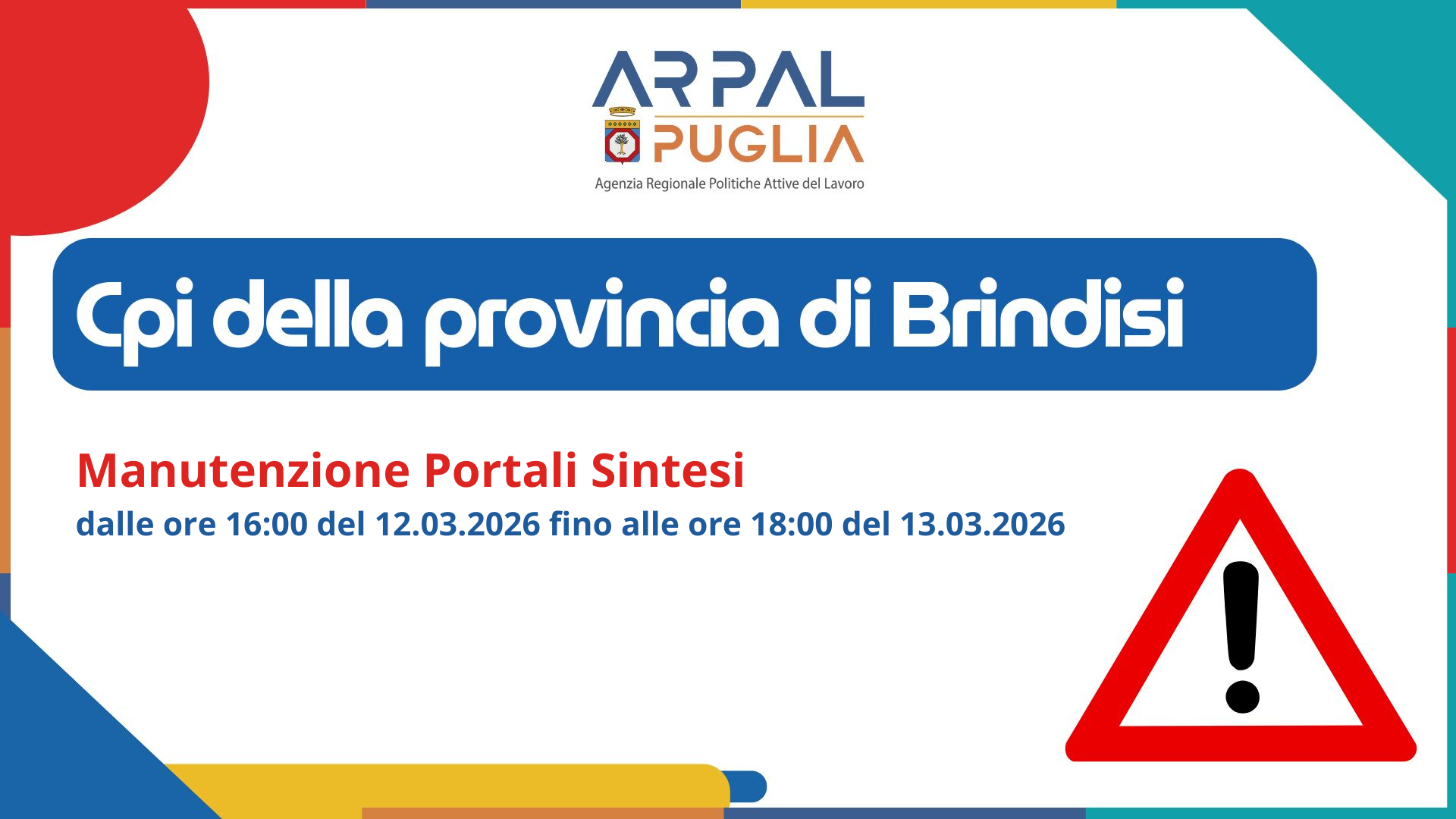AGGIORNAMENTO SISTEMA SINTESI DAL 12.03 AL 13.03
